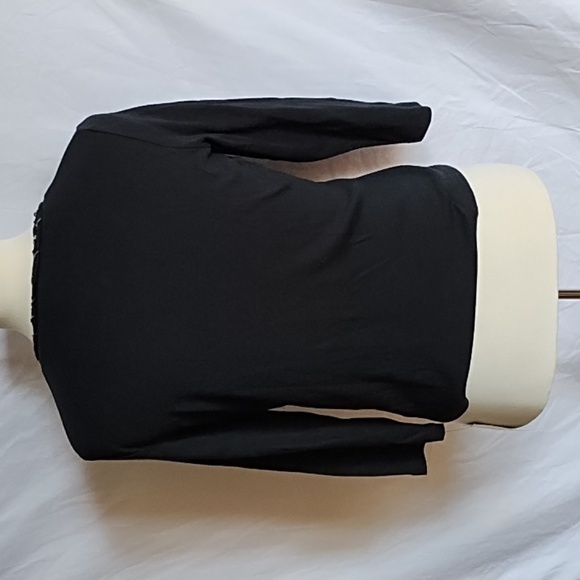 Rafaella Black and Tan Cardigan Sweater - Picture 4 of 7